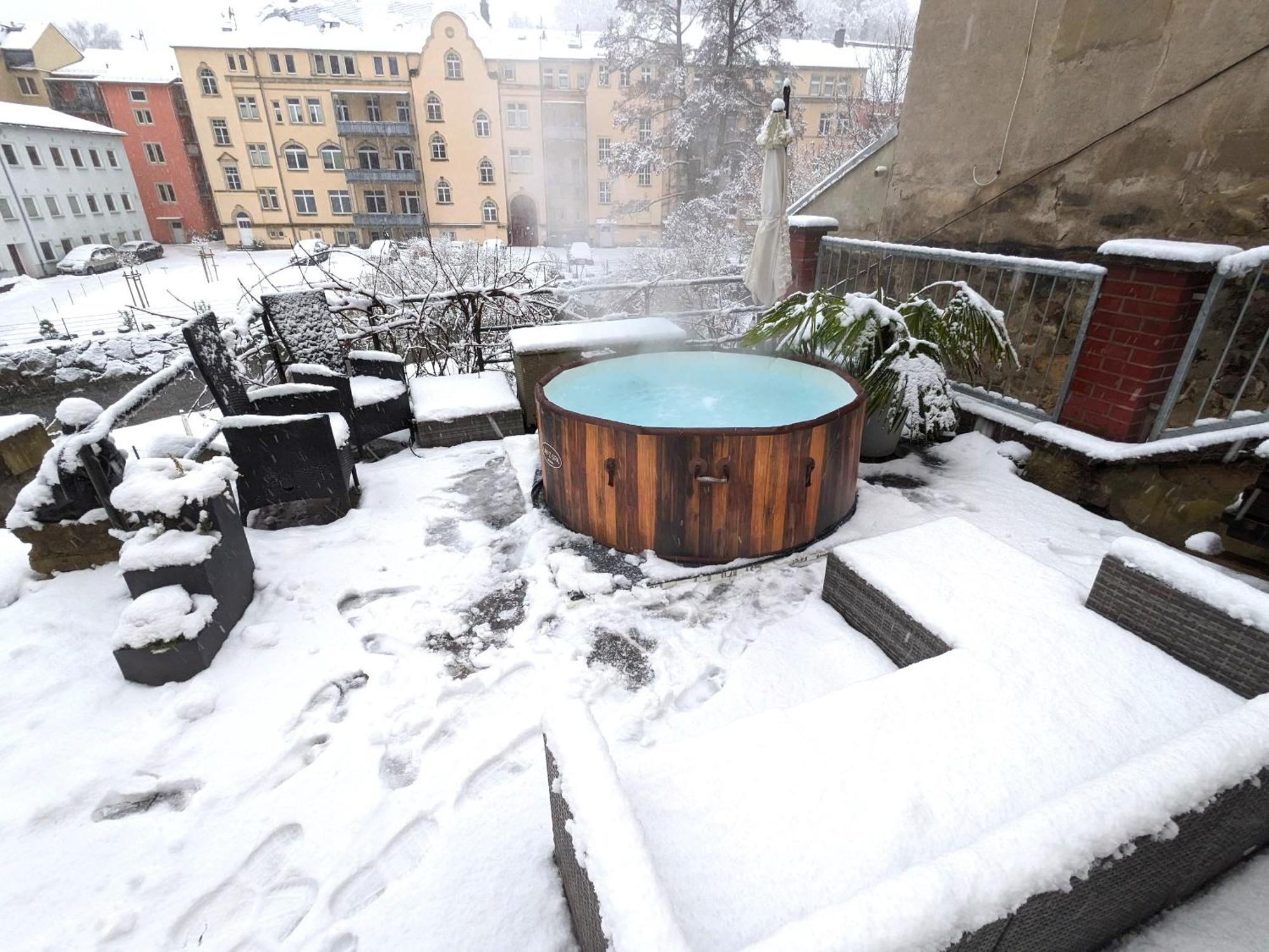 Uo2 - Urlaubsmagie - Garten, Whirlpool, Sauna Apartment Sebnitz Exterior photo